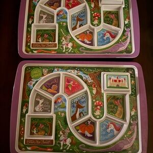 Set of 2 Fred and Friends “Enchanted Forest” Dinner Winner Game Plates